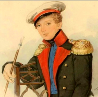 Суворов в юности, портрет К. Брюллова