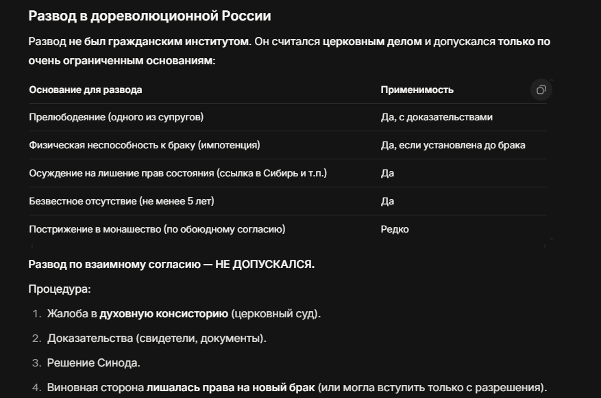 Семейный кодекс в Российской империи до революции 1917 года