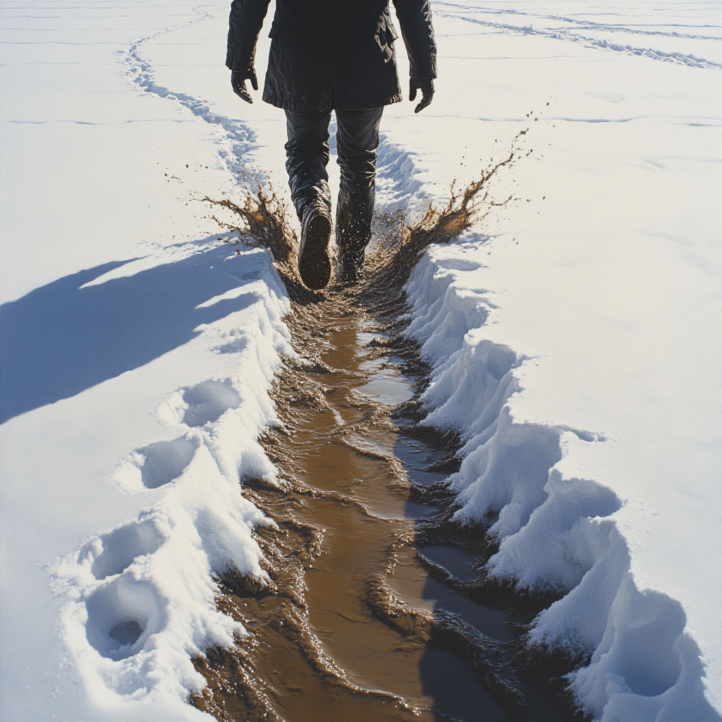 Визуальная метафора «финансовых следов»