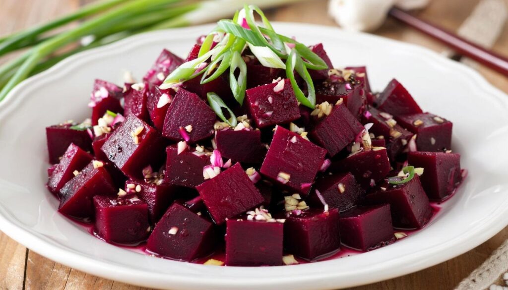    Свекла с чесноком очень полезна для здоровья. Фото сгенерировано в GigaChat