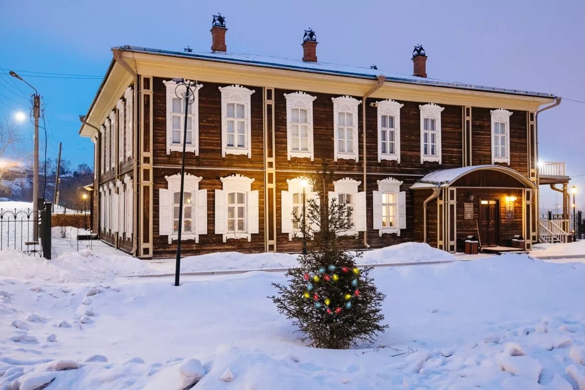 Здание библиотеки Юдина в Красноярске. Сейчас в нем находится музей-квартира Юдина