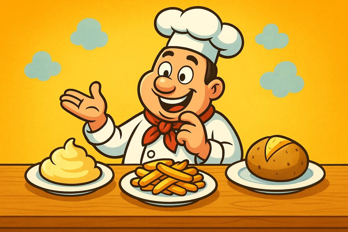 Повар на кухне