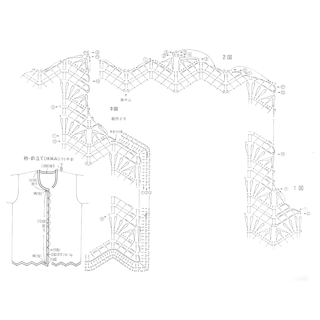 из японского журнала 編んでみようシリーズ