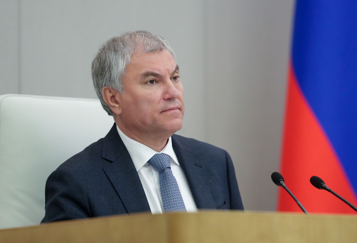    Спикер Госдумы РФ Вячеслав Володин  Пресс-служба Госдумы РФ/ТАСС