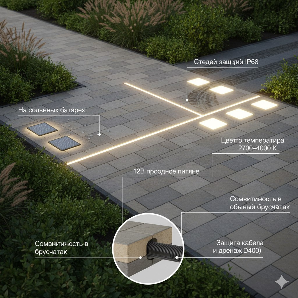 светодиодная светящаяся плитка EXPOTEN