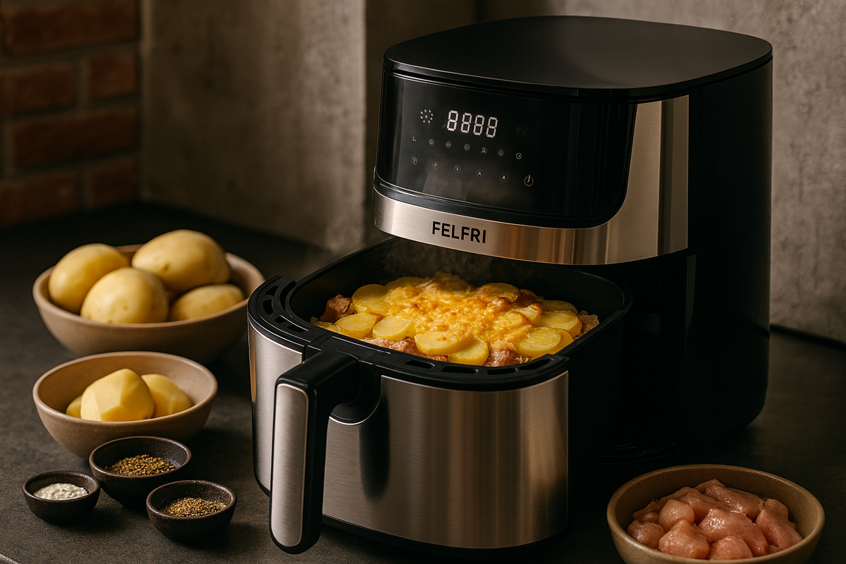 Картофельная запеканка в аэрогриле