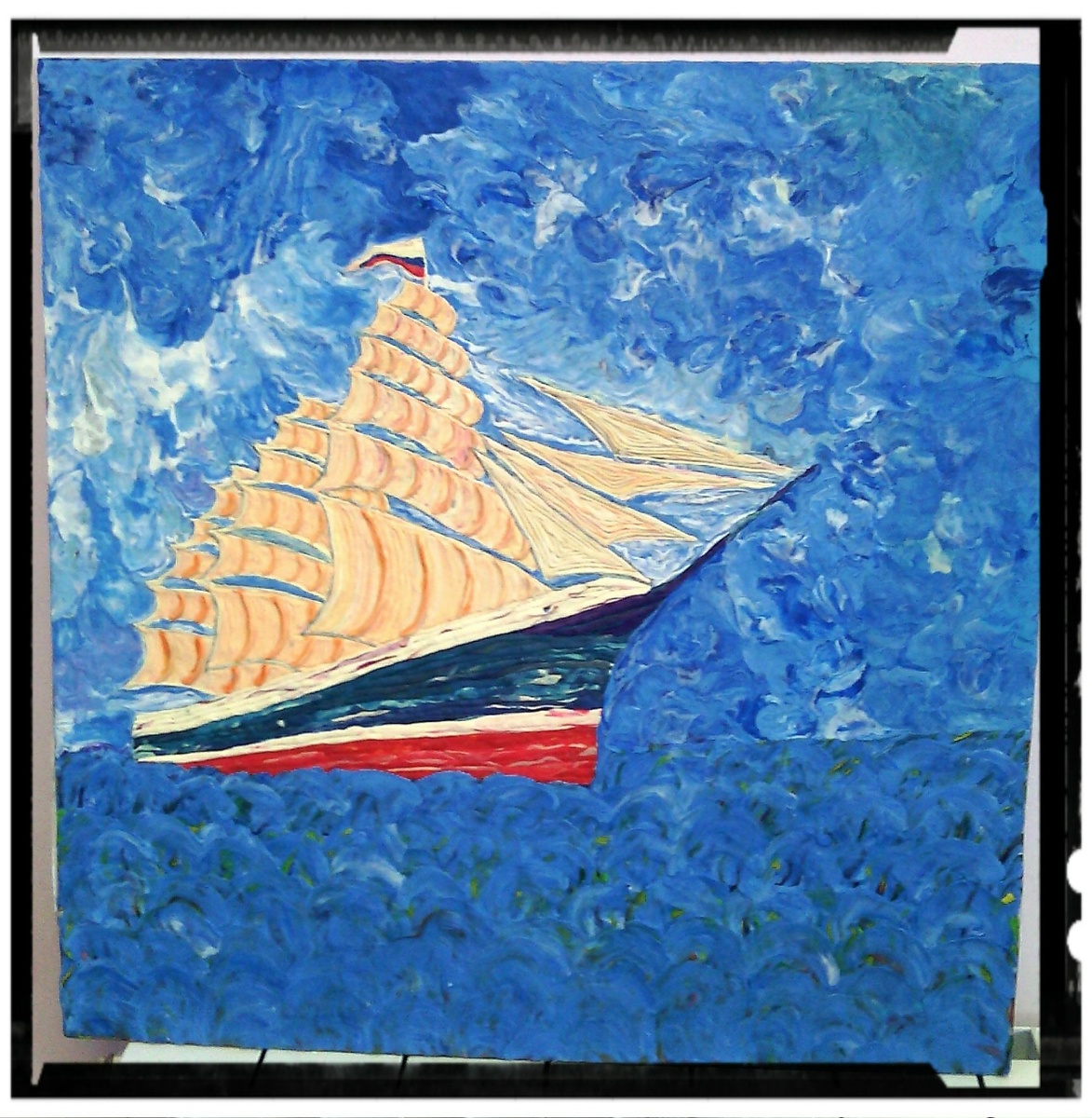 Картина "Парусник" автор Ирина Закопец (Е.Р.)