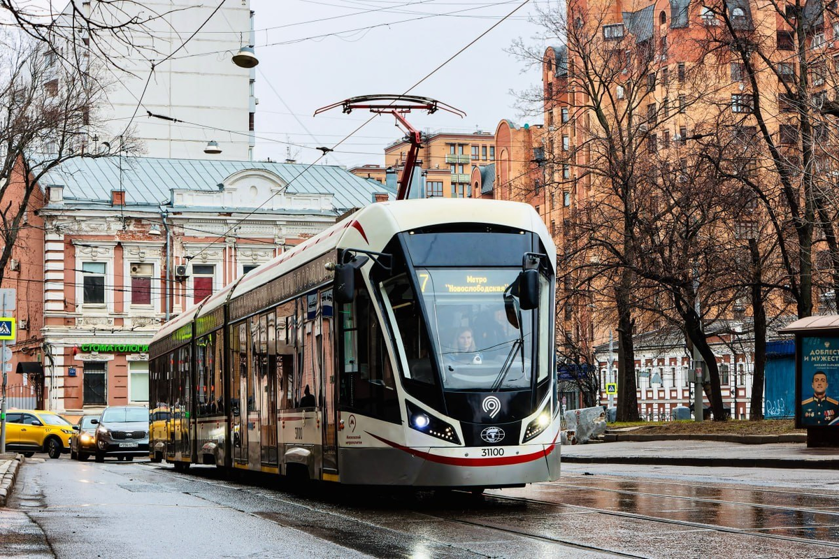 Трамвай 71-931М «Витязь-М» в Москве. Источник: ПК ТС