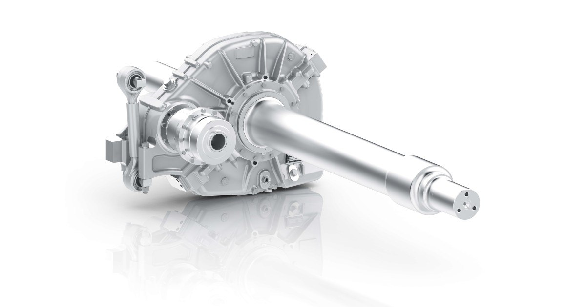 Рендер нового редуктора для пассажирского подвижного состава от ZF. Источник: ZF