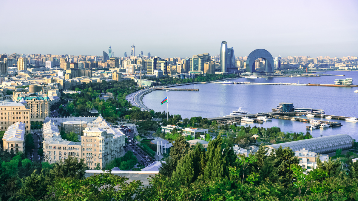 Баку - панорама города