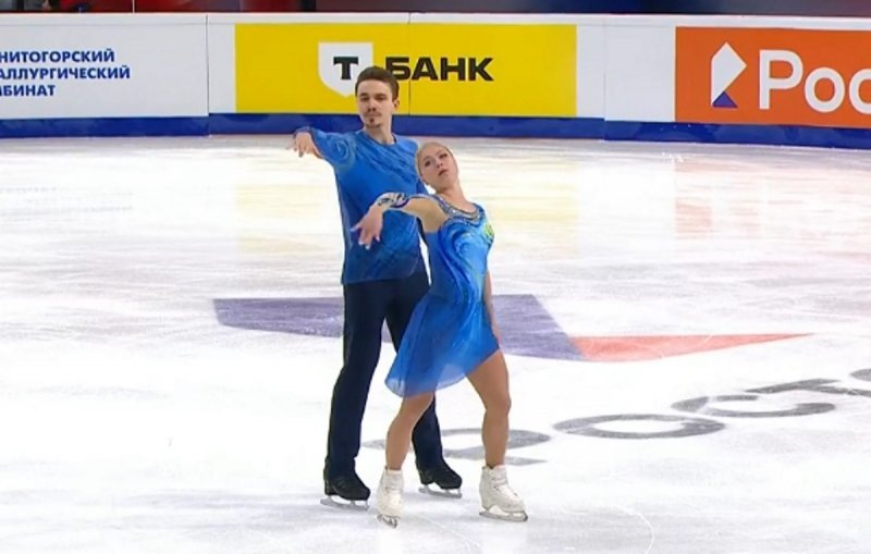    Анастасия МУхортова / Дмитрий Евгеньев. Скриншот свидео Первого канала