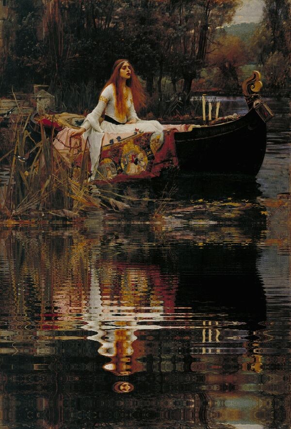 Д.Уотерхаус "Леди Шалотт" 1888