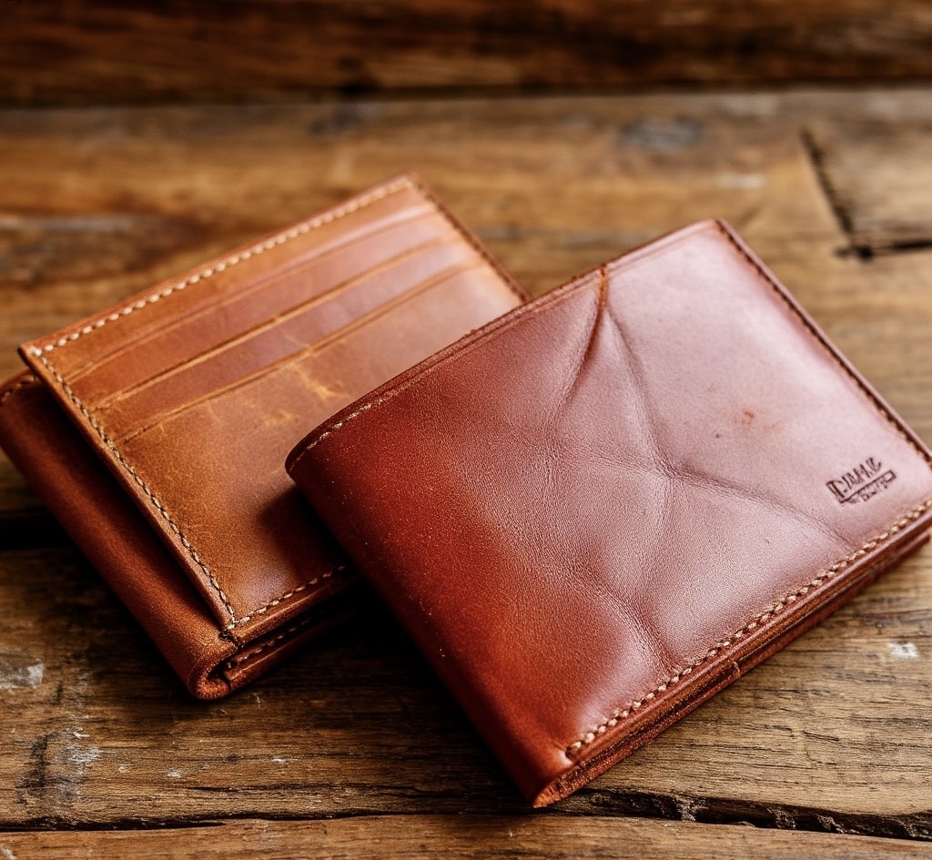 На столе лежали два кошелька…