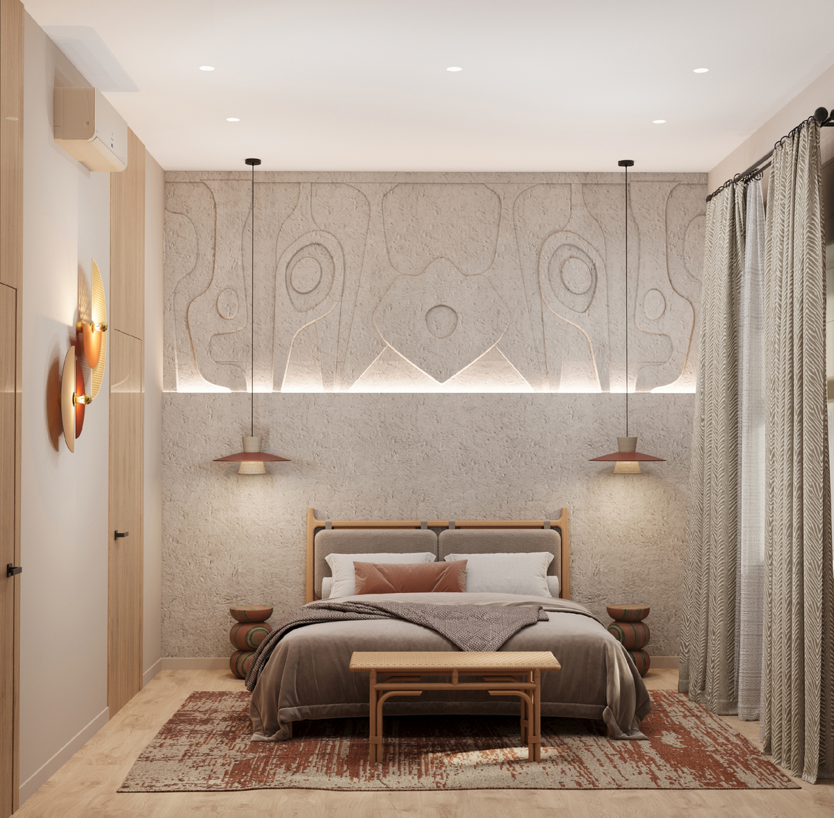 Есть пространства, где воздух будто звучит тише. Где свет не ослепляет, а касается мягко. Где можно просто лечь, закрыть глаза — и почувствовать, что всё на своих местах.