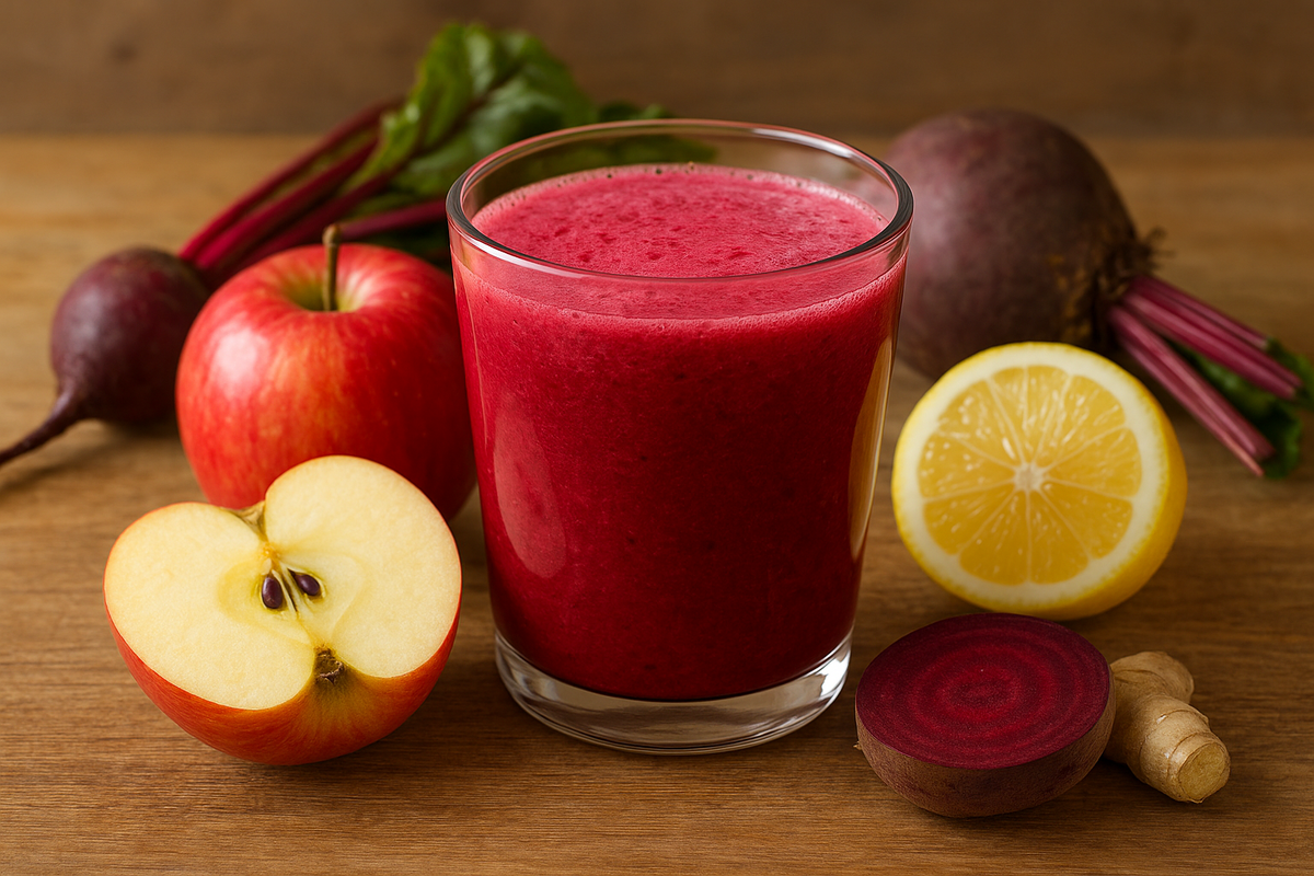 Смузи из свёклы и яблока 