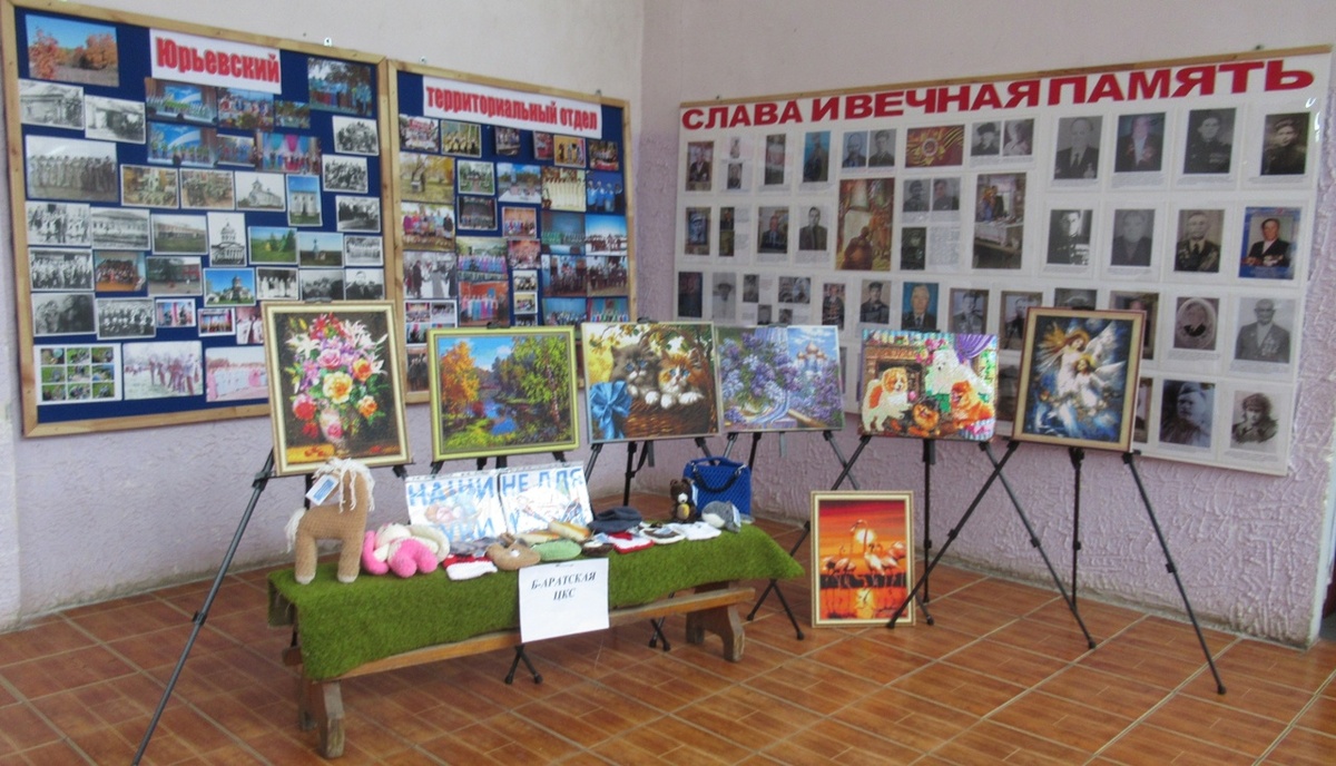 Изделия рукодельниц Больше-Аратского ЦКС.