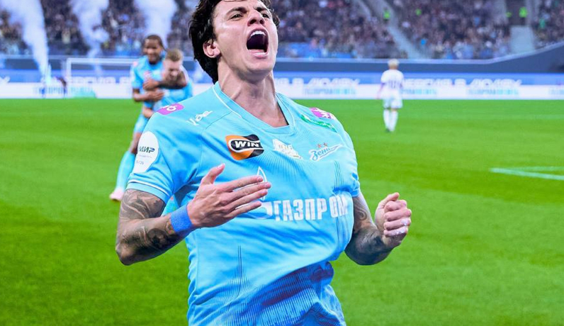 Густаво Мантуан забил победный мяч в ворота "Динамо". Фото: МИР РПЛ