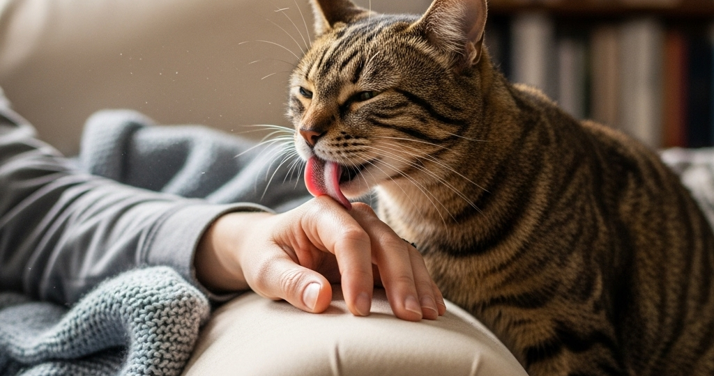 Почему кошки облизывают хозяев: Три неожиданные причины, о которых вы не догадывались