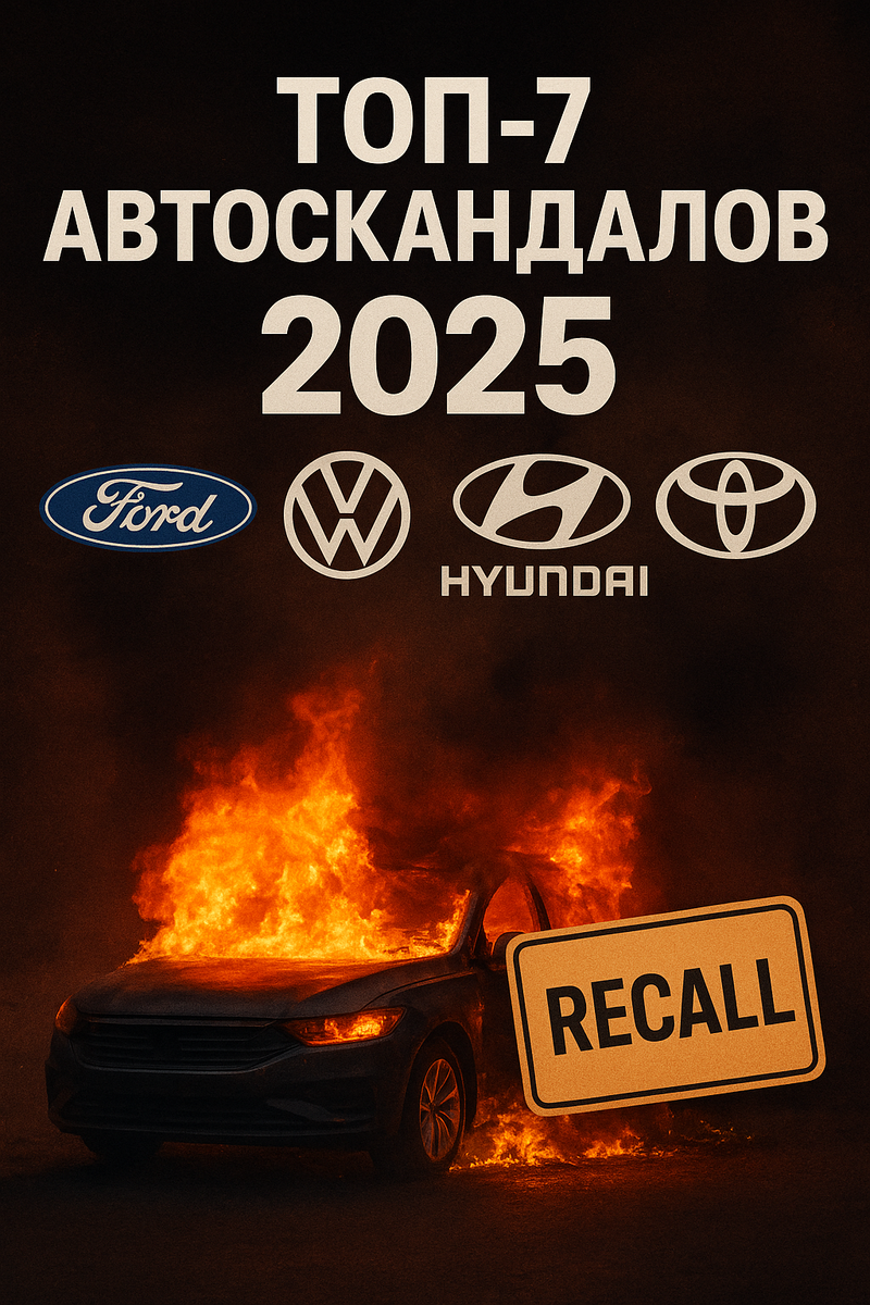 От массовых отзывов Ford и пожаров у Stellantis до возвращения кошмара Takata — 2025 год стал рекордным по автоскандалам и потерям доверия к брендам.