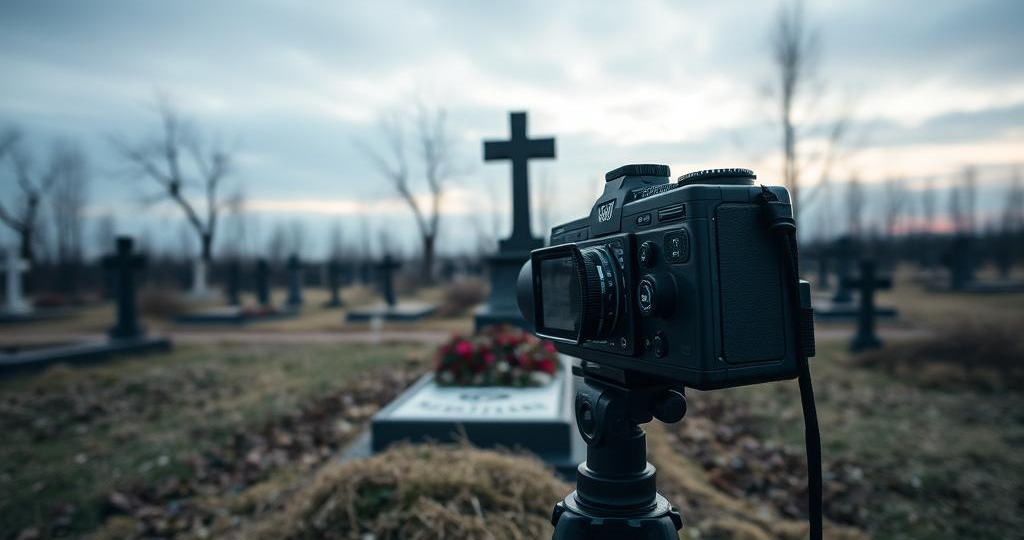 СКРЫТАЯ КАМЕРА НА МОГИЛЕ...