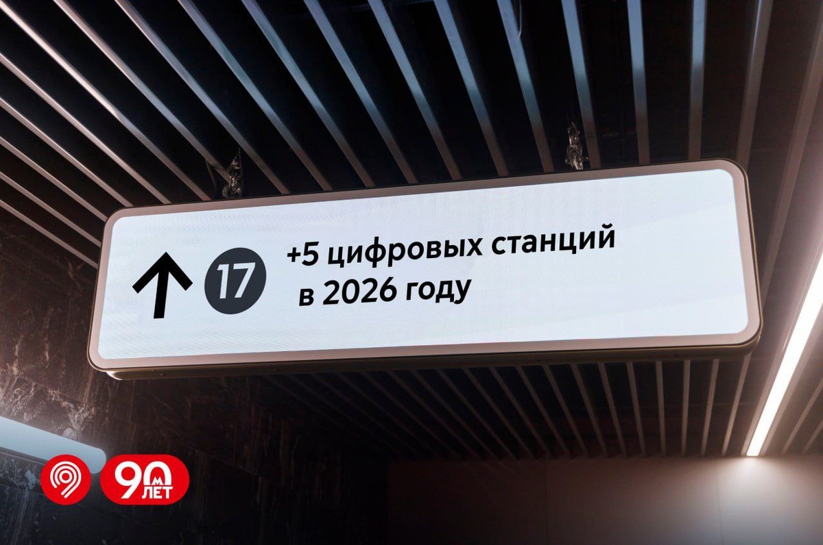 📷 1.1: Коллаж «+5 цифровых станций в 2026» — пресс-служба Дептранса Москвы. 