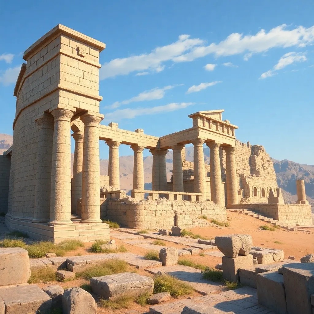 Иллюстрация "Ассирия Древнего Мира".