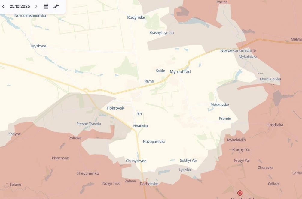    Карта СВО. ВС РФ окружили Покровск.