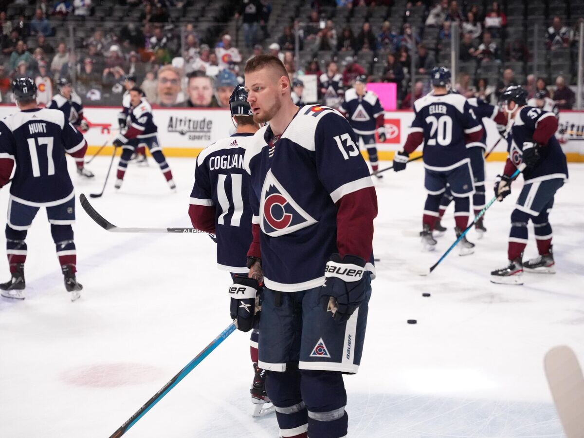    Хоккеист "Колорадо Эвеланш" Валерий Ничушкин© Фото : Соцсети ХК "Колорадо Эвеланш"