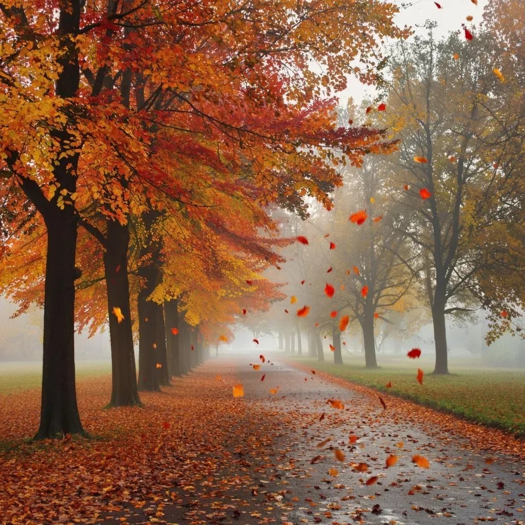 Осень в стиле Японская акварель. Сгенерировано нейросетью GigaChat по запросу автора.