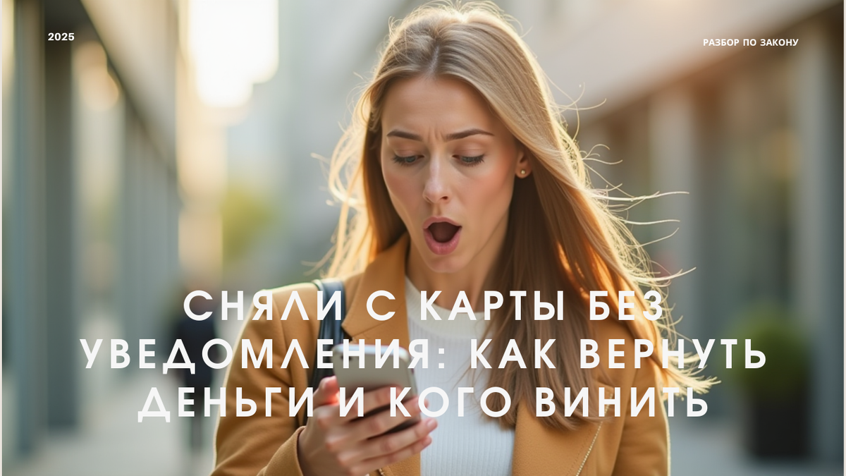 Деньги исчезли с карты без предупреждения? Разбираем реальные случаи, кто отвечает — банк или магазин — и как вернуть свои средства по закону.