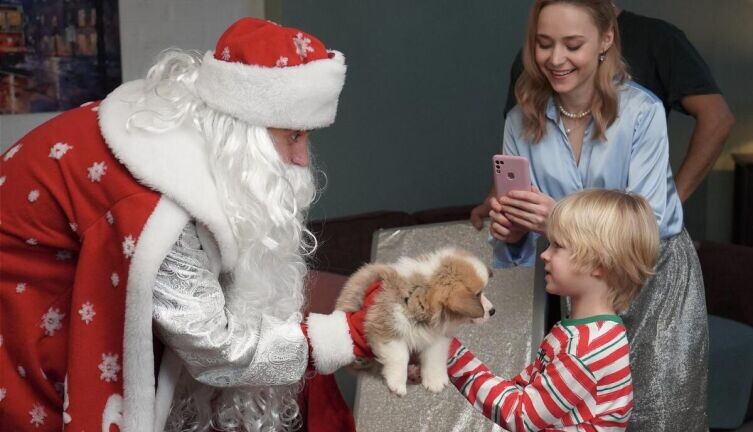    Какие фильмы посмотреть с детьми в ноябре 2025 года? Кадр из фильма «Наш папа — Дед Мороз!», 2025 г.