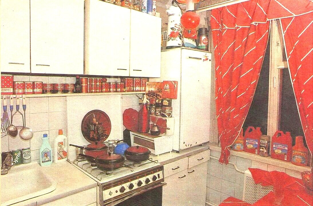 Советская кухня с практичной организацией, Ленинград, 1970-е годы