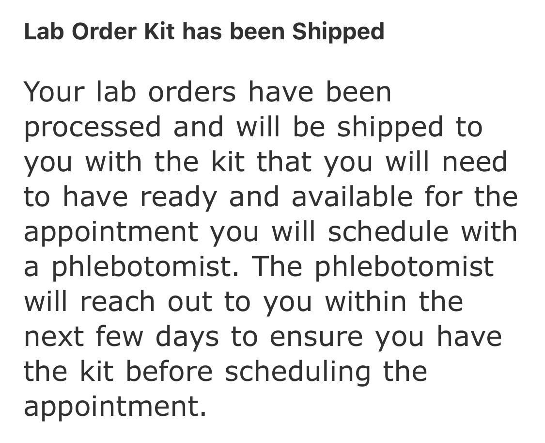 Осталось дождаться направления на кровь и записаться на приём 