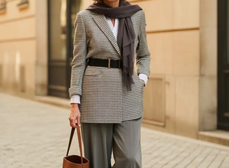 Женский клетчатый пиджак: с чем сочетать 2025 - 2026