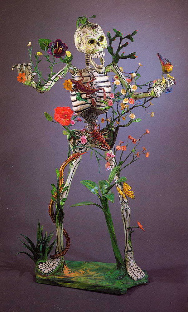 Фелипе Линарес. Заколдованная смерть. Раскрашенная фигурка из папье-маше, Мексика, 1980-е годы. Британский музей. https://www.britishmuseum.org