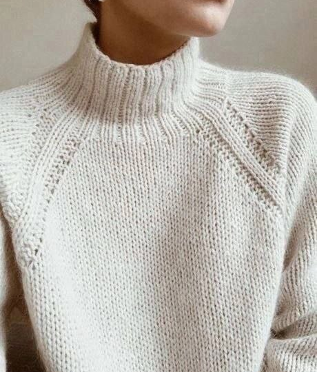 Реглан спицами: рукав колбасой, спина гармошкой, плечи съехали - точный расчёт