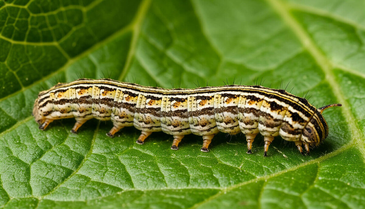 Гусеницы Совки очень прожорливы и вредят урожаям