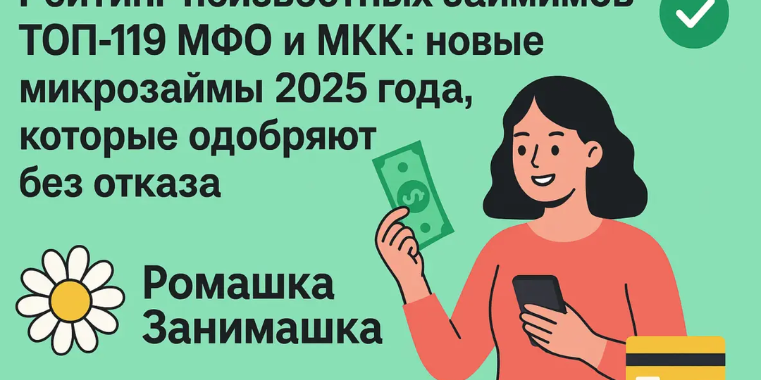 Рейтинг неизвестных займов ТОП-119 МФО и МКК: новые микрозаймы 2025 года, которые одобряют без отказа