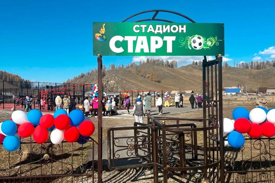    "Умная" спортплощадка в селе Амур. Источник: altai-republic.ru