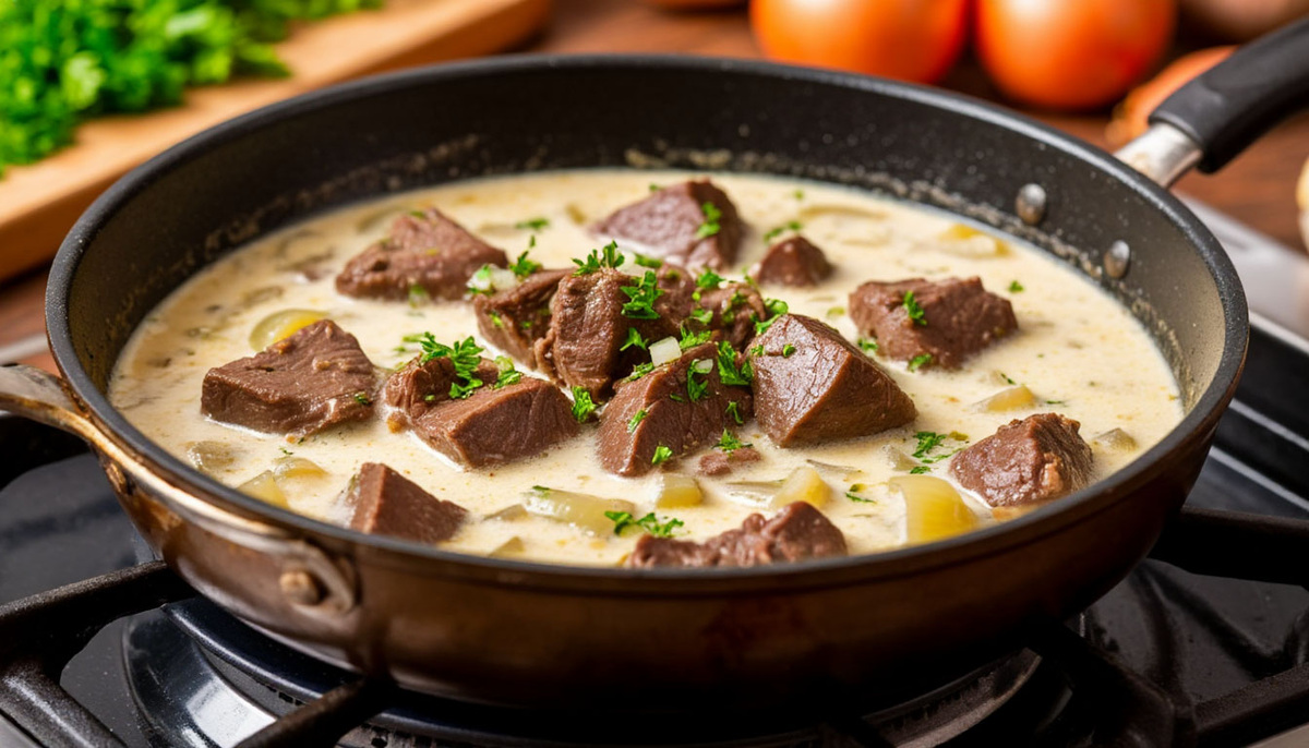    Залила печень кипятком и добавила горчицу: теперь всегда так готовлю – нежнее, сочнее и вкуснее печенки еще не пробовала, делюсь