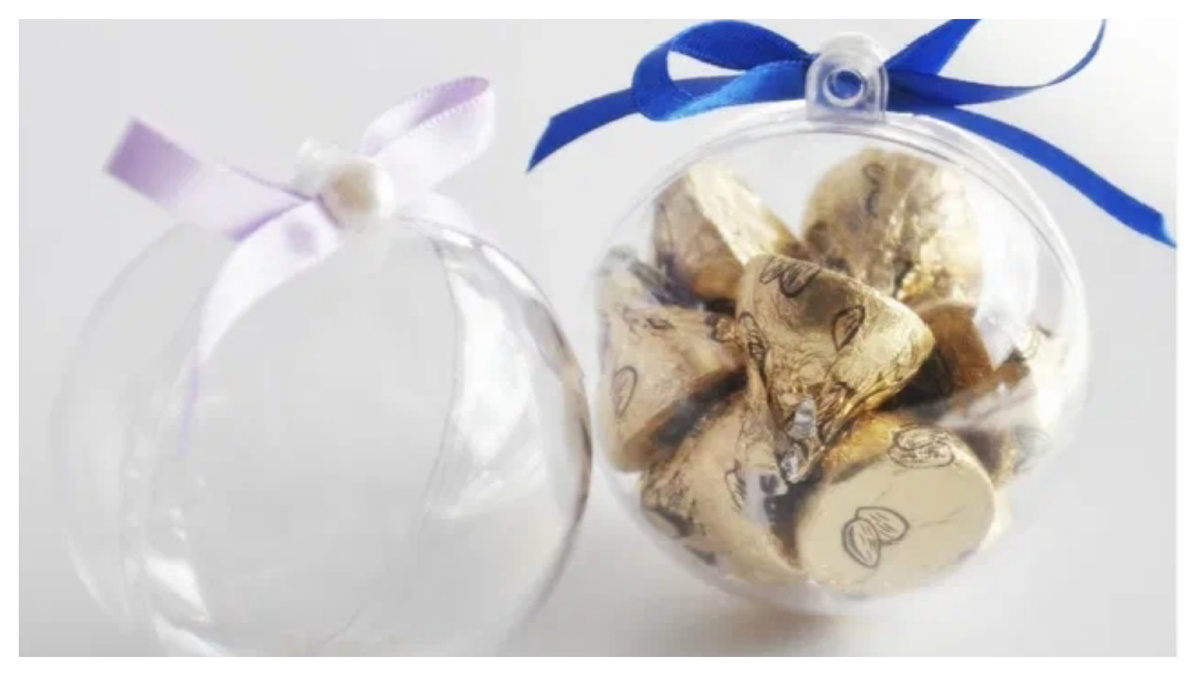 Необычная упаковка подарка в прозрачный шар