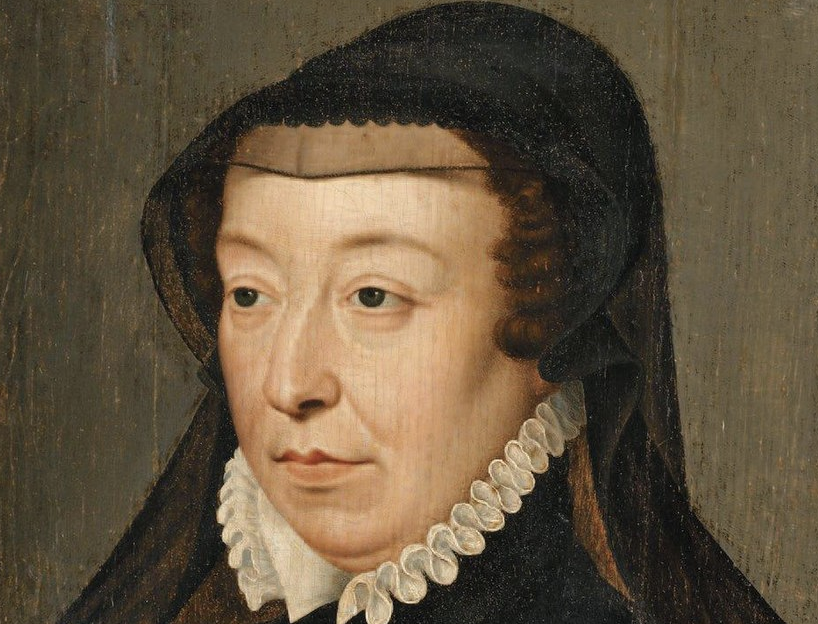 Екатерина Медичи, портрет Франсуа Клуэ, XVI век 