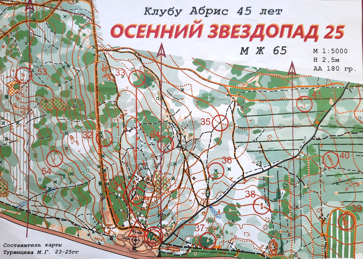 Карта группы ветеранов для вида "по выбору"