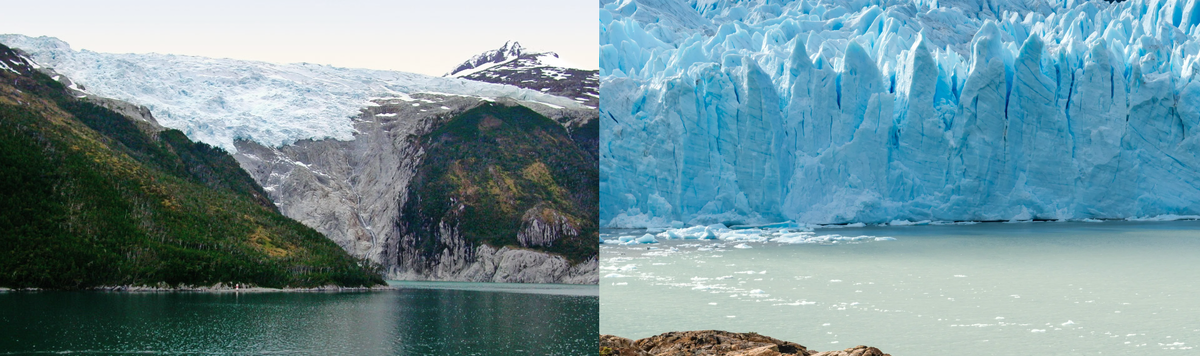 Огненная Земля. Коллаж автора по фото из открытых источников