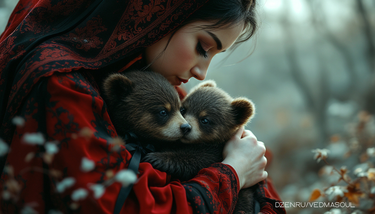 Авторское изображение @vedmasoul. Cгенерировано ИИ. Чистка от порчи, порча, крадник