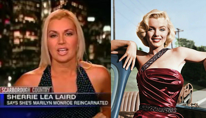 Шерри Леа Лейрд и Мэрилин Монро