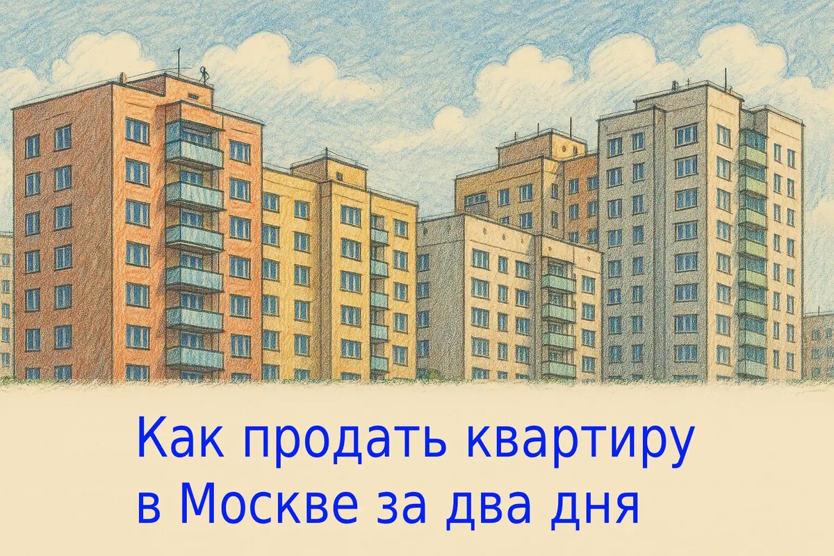 Как срочно продать квартиру в Москве за два дня