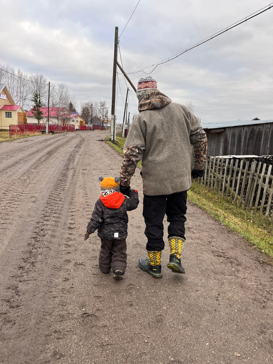 Учу папу правильно гулять