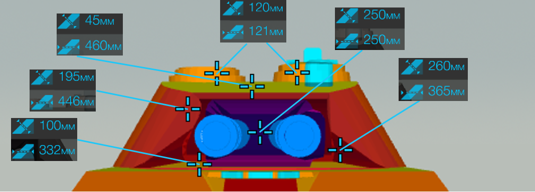 Бронирование лба башни.