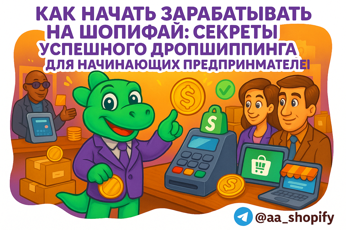    Как начать зарабатывать на Шопифай: секреты успешного дропшиппинга для начинающих предпринимателей aa_ecom